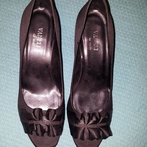 Vaneli, Size 11, Black, Satin, High Heels
